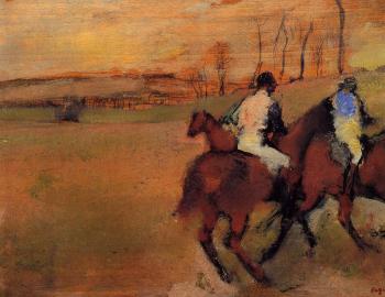 Edgar Degas : Horses and Jockeys